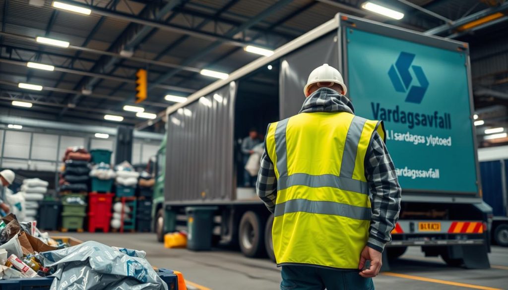 Hämtningsprocess för avfall
