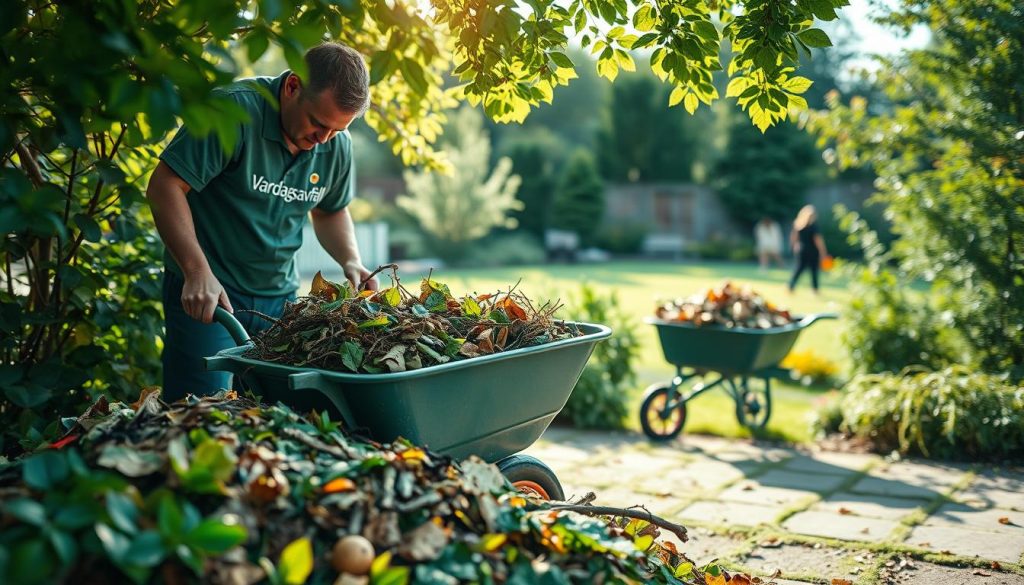 Sortering av trädgårdsavfall