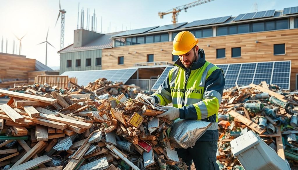 bortforsling av byggmaterial