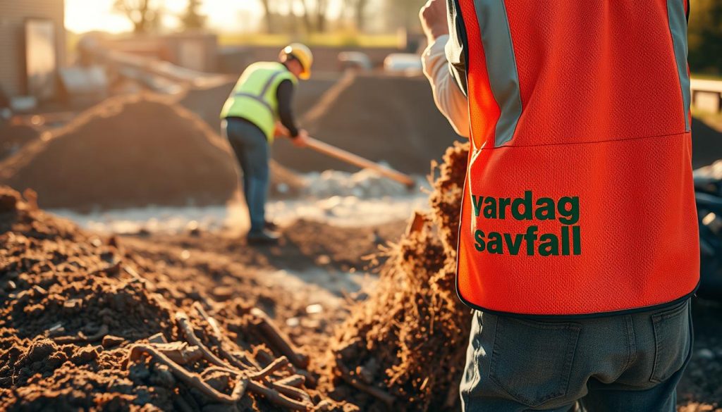 bortforsling av jordmassor