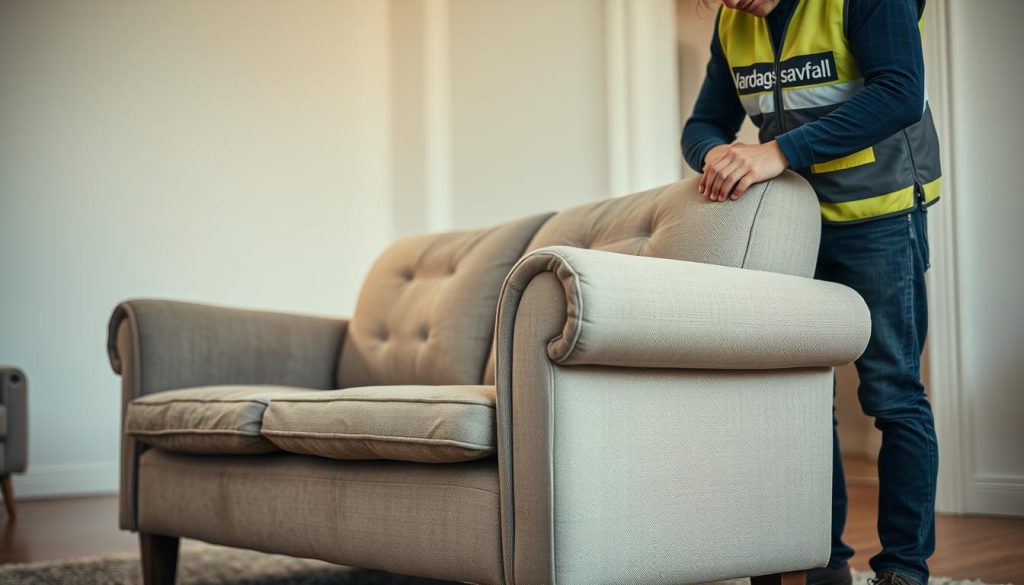 bortforsling soffa