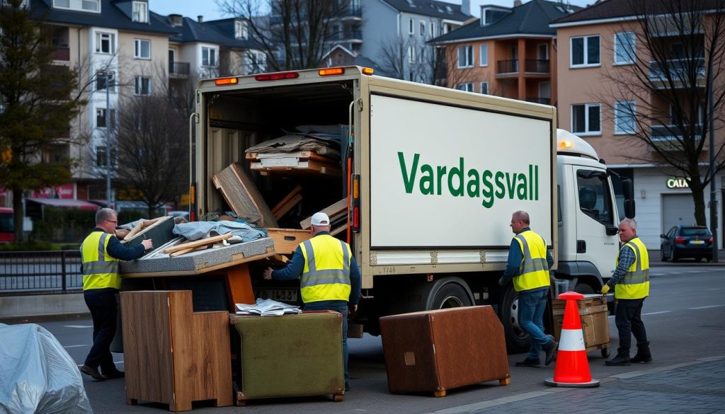 hämtning av möbler och skräp