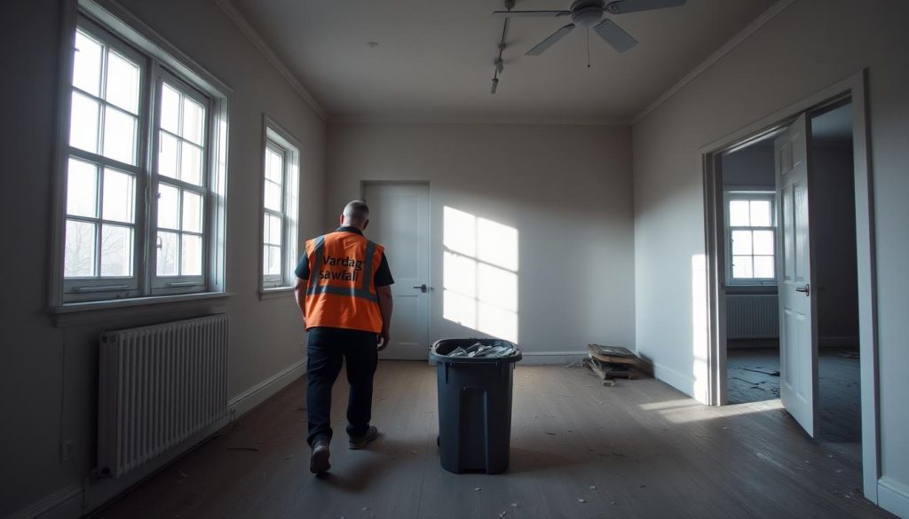 tömma hus efter dödsfall