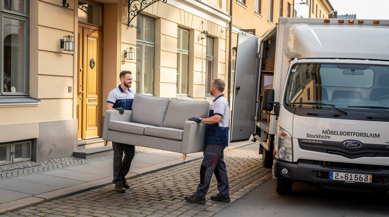 Kostnader och RUT-avdrag för bortforsling i Stockholm - bortforsling möbler Stockholm